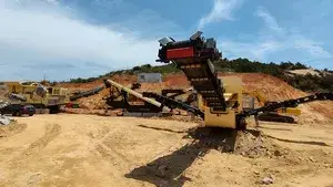 300 طن/ساعة محطة تكسير جرانيت متنقلة في فوجيان