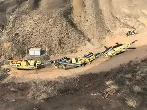 300 طن/ساعة محطة تكسير جرانيت متنقلة في قانسو