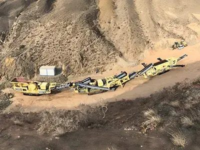 300 طن/ساعة محطة تكسير جرانيت متنقلة في قانسو