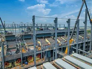 محطة ركام في مقاطعة سيتشوان (8 ملايين طن سنويًا)