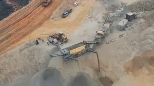 300 طن/ساعة مشروع محطة تكسير متنقلة في قوانغدونغ