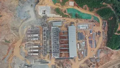 مشروع محطة ركام لمجموعة استثمار البناء بمدينة ووتشو في قوانغشي (15 مليون طن سنويًا)