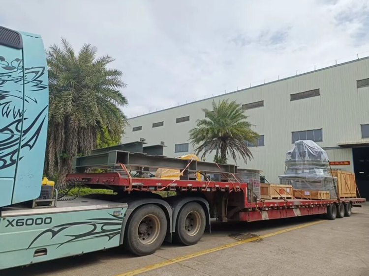 Hydraulic cone crusher equipment packed and loaded for shipment to Brazil